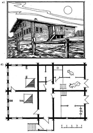 Объемно-планировочные и конструктивные решения сельского жилого дома